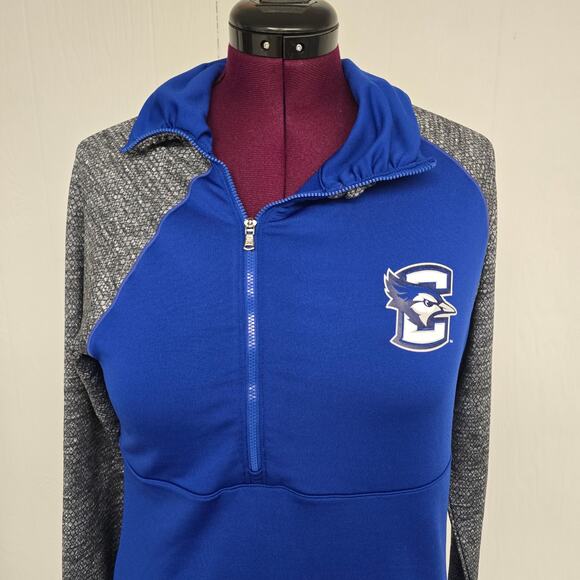 Women's Under Armour Creighton Bluejays ColdGear 1/4 Zip Pullover | Size Large - Picture 4 of 9